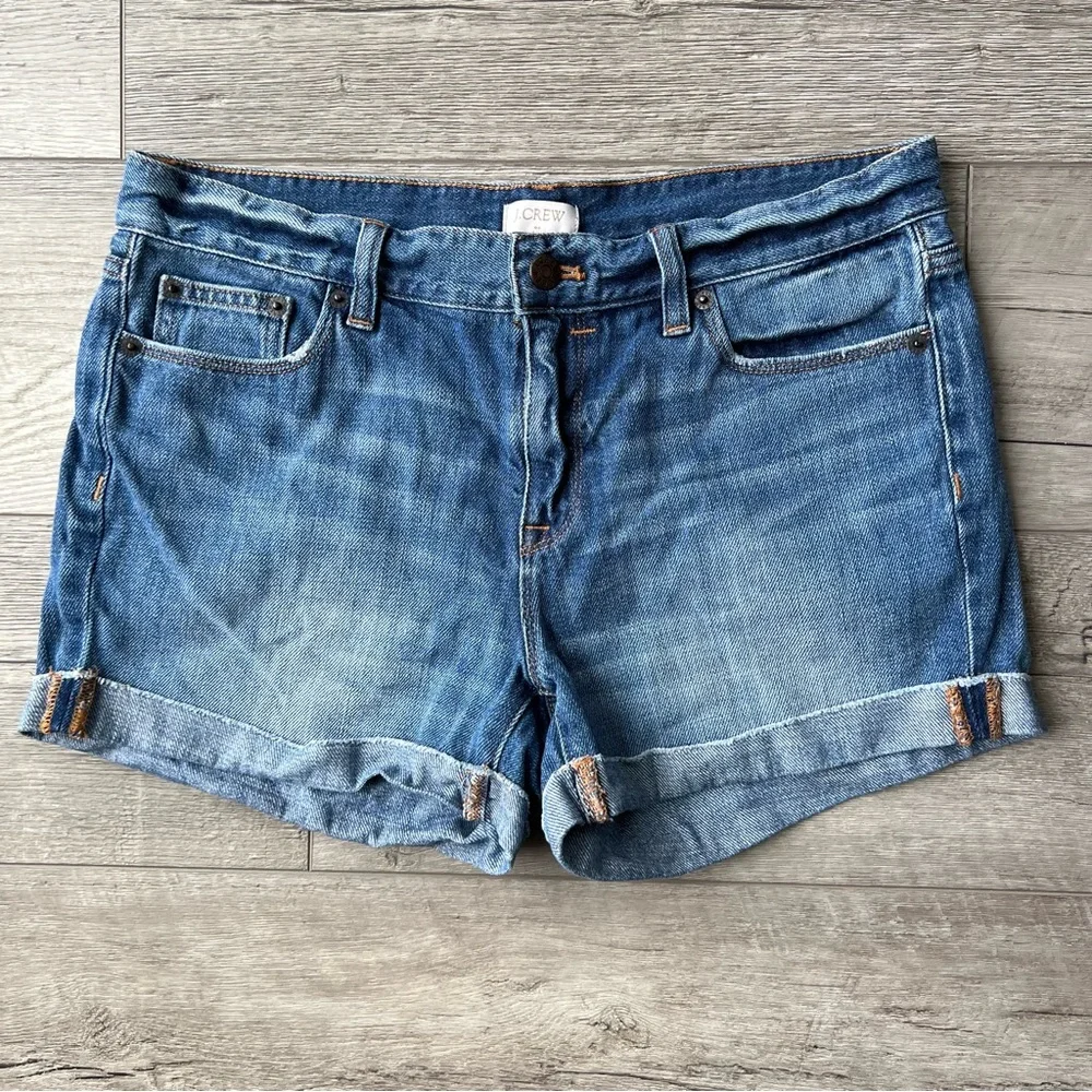 J. Crew Cuffed Denim Shorts in Liza Wash | Size 27